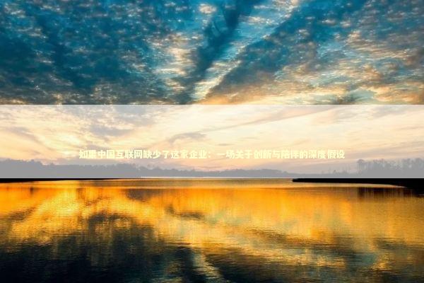 如果中国互联网缺少了这家企业：一场关于创新与陪伴的深度假设